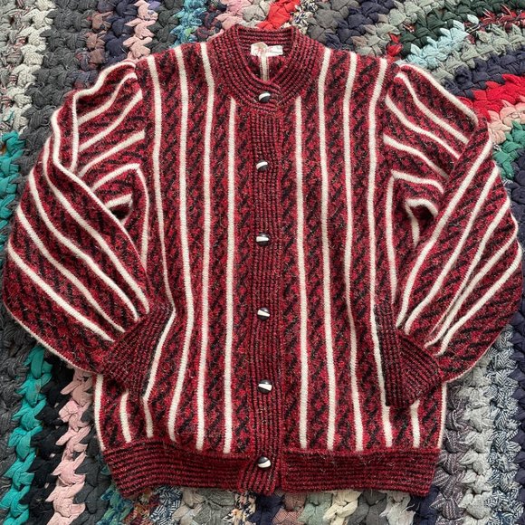 Vintage Button Up Mohair Sweater - Picture 2 of 6